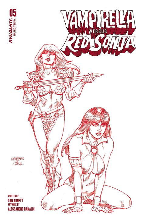 Dec Vampirella Vs Red Sonja Cvr S Foc Copy Linsner Fiery