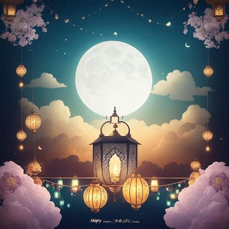 Premium Photo Eid Mubarak Eid Al Adha Banner Or Poster With Sheep