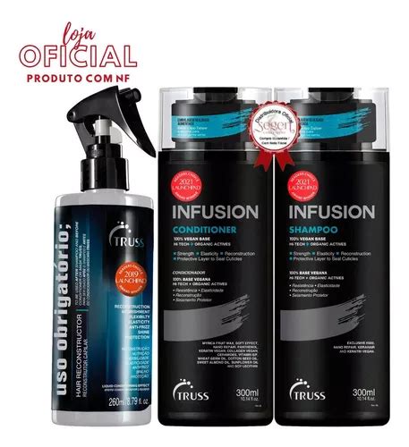 Truss Kit Uso Obrigat Rio E Condicionador E Shampoo Infusion