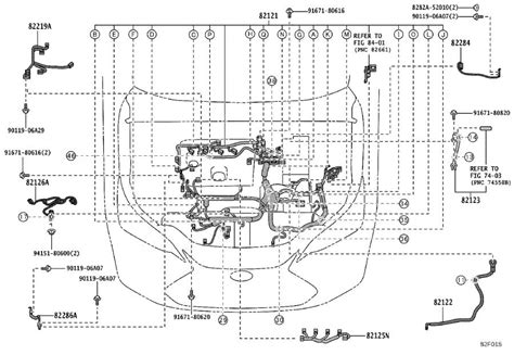 2022 Lexus RX 450h Abs wheel speed sensor wiring harness. Engine, room ...