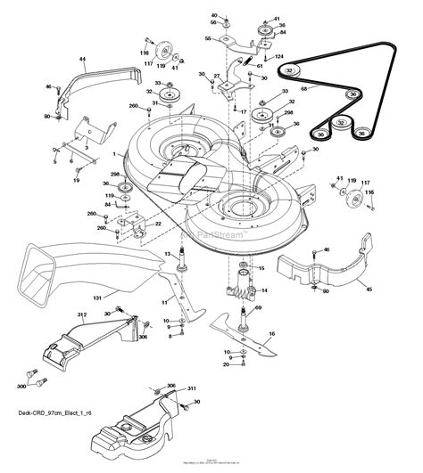 Husqvarna Cth T Parts Diagram For Mower Deck