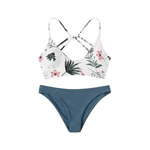 MGSFGlk Bikini Donna Mare Fascette Coppe Estraibili Costume Donna Due