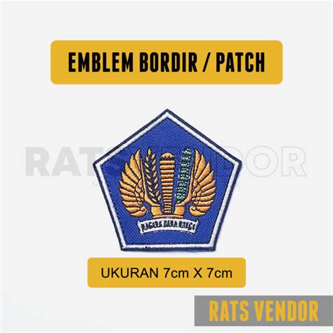 Emblem Bordir / Patch Logo Kementerian Keuangan Kemenkeu | Lazada Indonesia