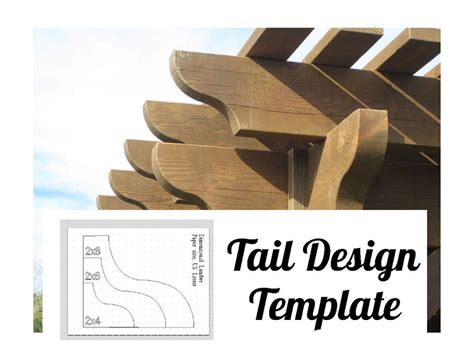 Roosevelt Pergola Tail Design Template Etsy