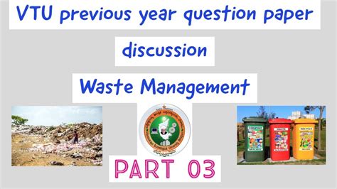 Waste Management IMPORTANT Vtu Model Question Paper Vtu Question Papers