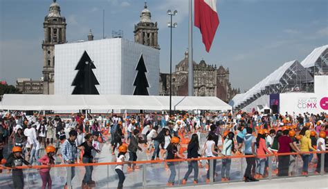 Chilango El De Diciembre Inaugurar N Pista De Hielo En El Z Calo