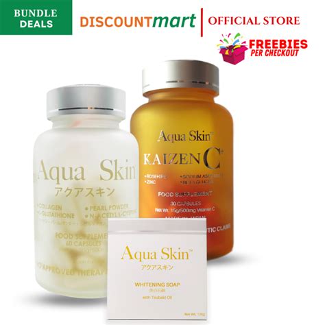 Aqua Skin Gluta Caps Kaizen C Tsubaki Bundle Of Collagen