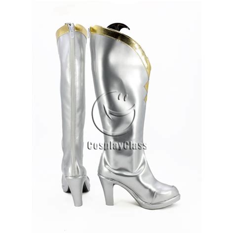 Fate/Grand Order FGO Arturia Pendragon Saber White Cosplay Boots ...
