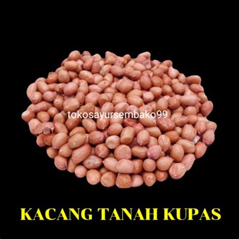 Jual Kacang Tanah Kupas Fres 250 Gr 1 Kg Shopee Indonesia