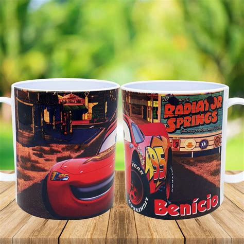 Caneca Pl Stico Pol Mero Carros Cars Rel Mpago Mcqueen Elo