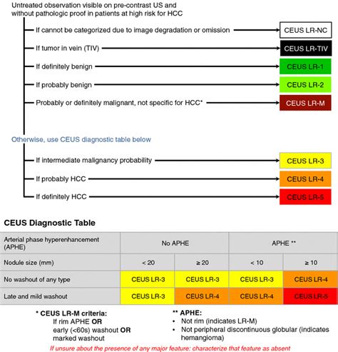 Ceus Li Rads Algorithm Image Reproduced With Permission From The Acr