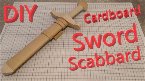 How To Make A Diy Cardboard Scabbard For A Cardboard Sword Youtube