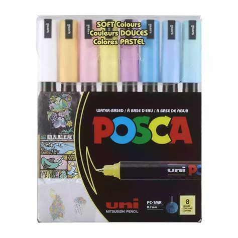 Markery Posca Zestaw Pc Mr Mm Set Pastel Colours