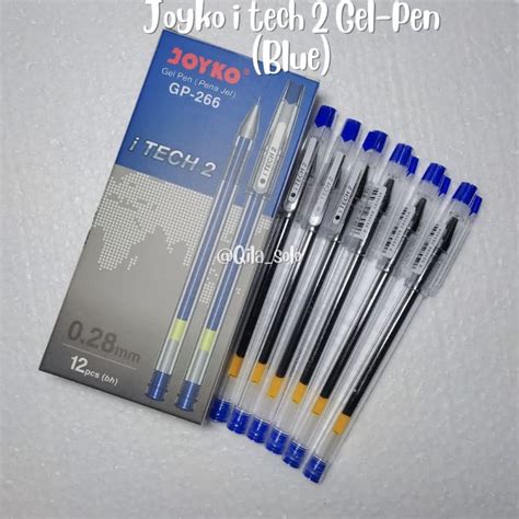 Jual Pena Jel Bolpoin Gel Gel Pen Joyko I Tech Warna Biru Shopee