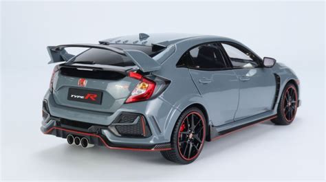 1 18 Lcd 2020 Honda Civic Type R Type R Typer Fk8 Grey Diecast Car Model