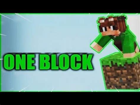 Starting A New Minecraft One Block Survival Technogamerzofficial