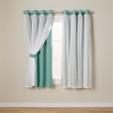 Exclusive Home Curtains Catarina Layered Solid Room Darkening Blackout