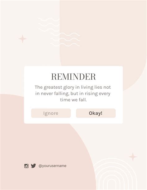 Pastel Peach Reminder Motivational Quote Poster Venngage