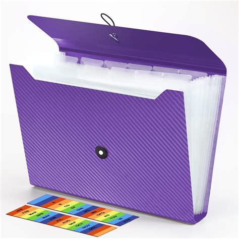 Amazon Cesil Accordian File Organizer Expanding File Folder 13