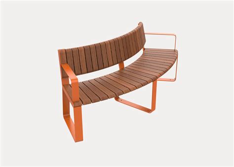 Linea Vt Curved Seat Street Furniture Australia