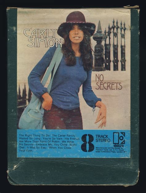 Carly Simon - No Secrets (1972, 8-Track Cartridge) | Discogs