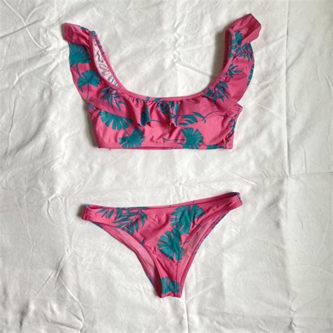 Sister Revolution Bikini Beachy Bikini With Palm Depop