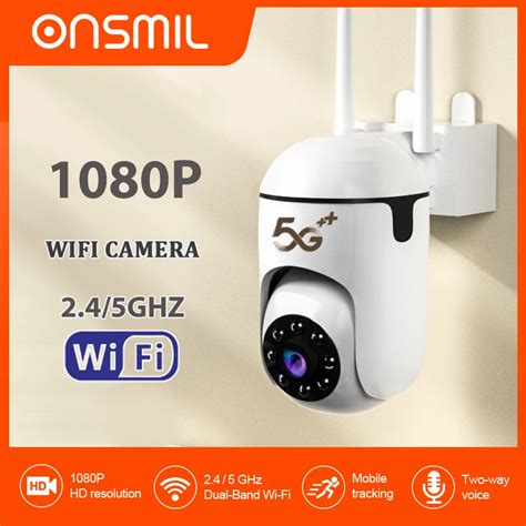 Onsmil Cam Ra De Surveillance Ext Rieure IP WIFI Hd 1080P Dispositif De