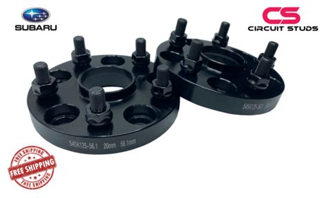 SUBARU WRX STI HUB CENTRIC WHEEL SPACERS 20MM WIDE 5X4 50 BOLT PATTERN