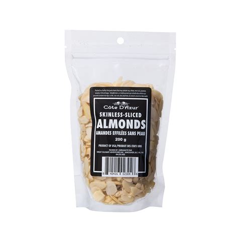 Almonds Blanched Sliced Skinless Côte Dazur