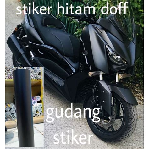 Jual Skotlet Hitam Doff Glossy Scotlet Black Dop Gloss Stiker Matte