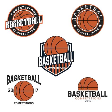 Free Vector | Basketball logo templates