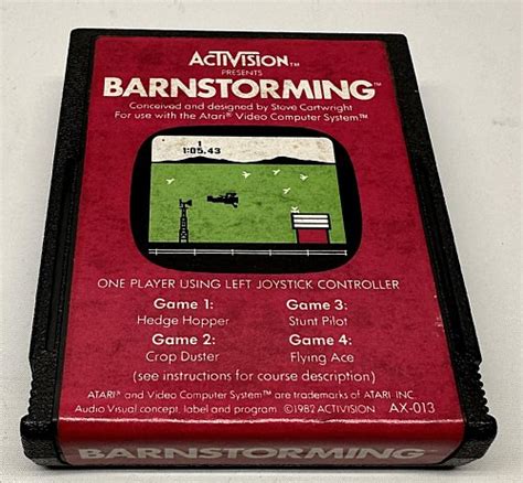 Barnstorming Atari Game Loose White Sky