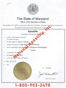 Maryland Circuit Court Authentication And Apostille