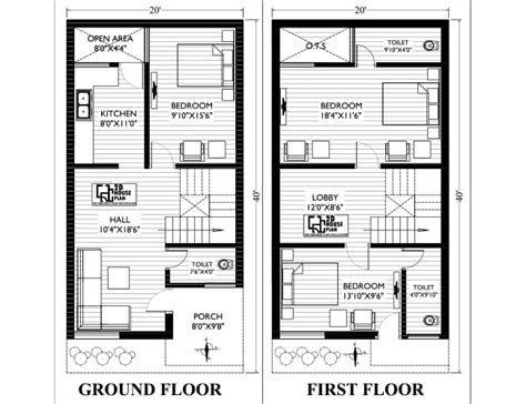 Best 3bhk 20 40 North Facing Duplex House Plan As Per Vastu