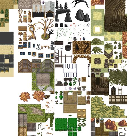 Lots Of Free 2d Tiles And Sprites By Hyptosis