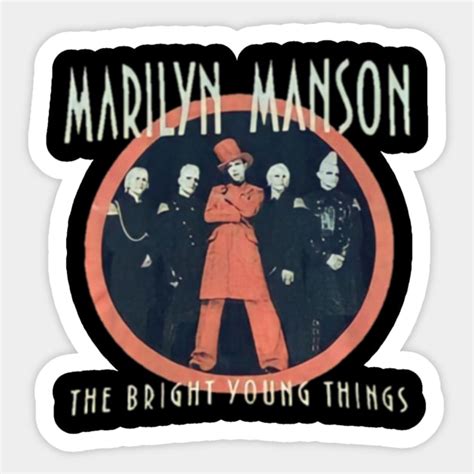 Marilyn Manson Marilyn Manson Sticker Teepublic