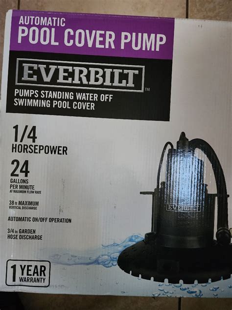 Everbilt 1 4 Hp Submersible Pool Pump Cover Model Hdpcp25 Ebay