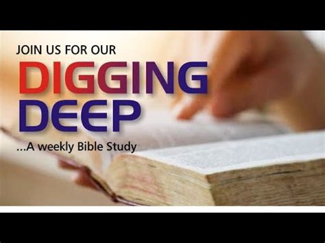 Digging Deep Bible Study YouTube