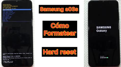 Samsung A03s Como Formatear Como Realizar El Hard Reset YouTube