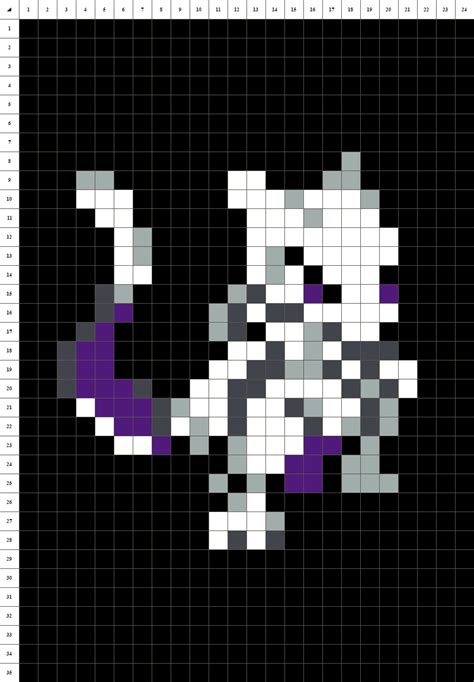 Mewtwo • Pokémon • Pixel Art