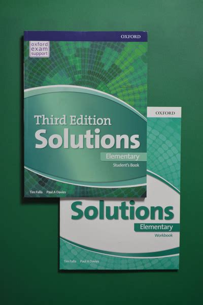 SOLUTIONS Elementary, 3rd Edition. Комплект: Учебник + Рабочая Тетрадь ...