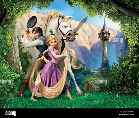 Riderrapunzelmaximus Tangled 2010 Stock Photo Alamy