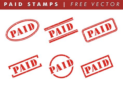 Paid Stamp Vector Art, Icons, and Graphics for Free Download