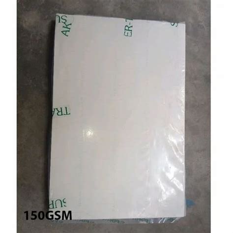 Paper Single Side White Chromo Gum Sheet Gsm Packaging Size