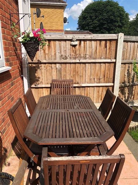 Robert Dyas hardwood garden table & chairs set | in Romford, London ...