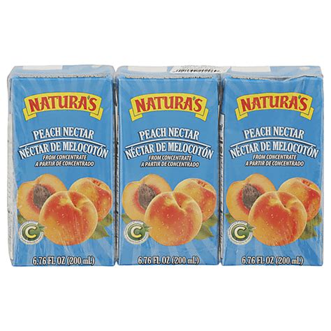 Natura S Peach Nectar Pack Hispanic Foodtown