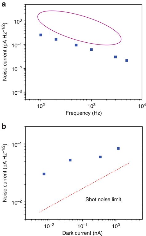 Noise current of the photodetectors. (a) Measured dark current noise at... | Download Scientific ...