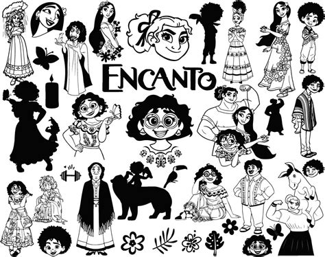 Disney Encanto Svg Encanto Outline Svg Encanto Png Dxf Inspire Uplift