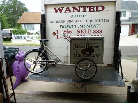 Old Ice Cream Bike Good Humor Obnoxious Antiques