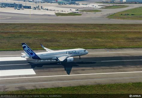 Airbus Re Engined A320neo Completes First Flight